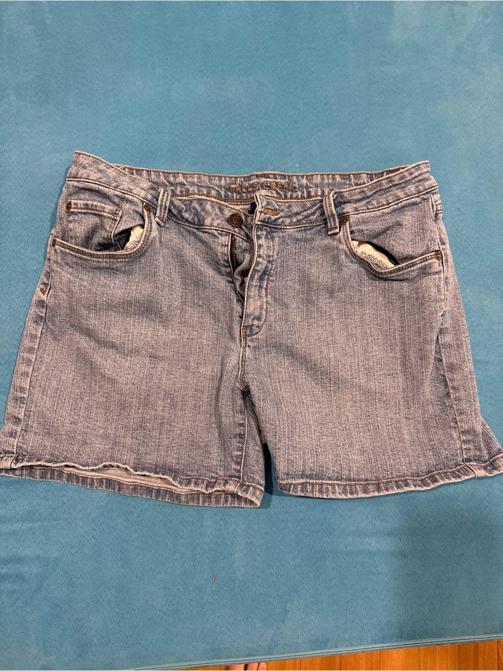 Falls Creek Light Wash Denim Shorts